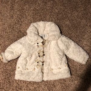 Stunning jewel detailed kids soft/warm coat